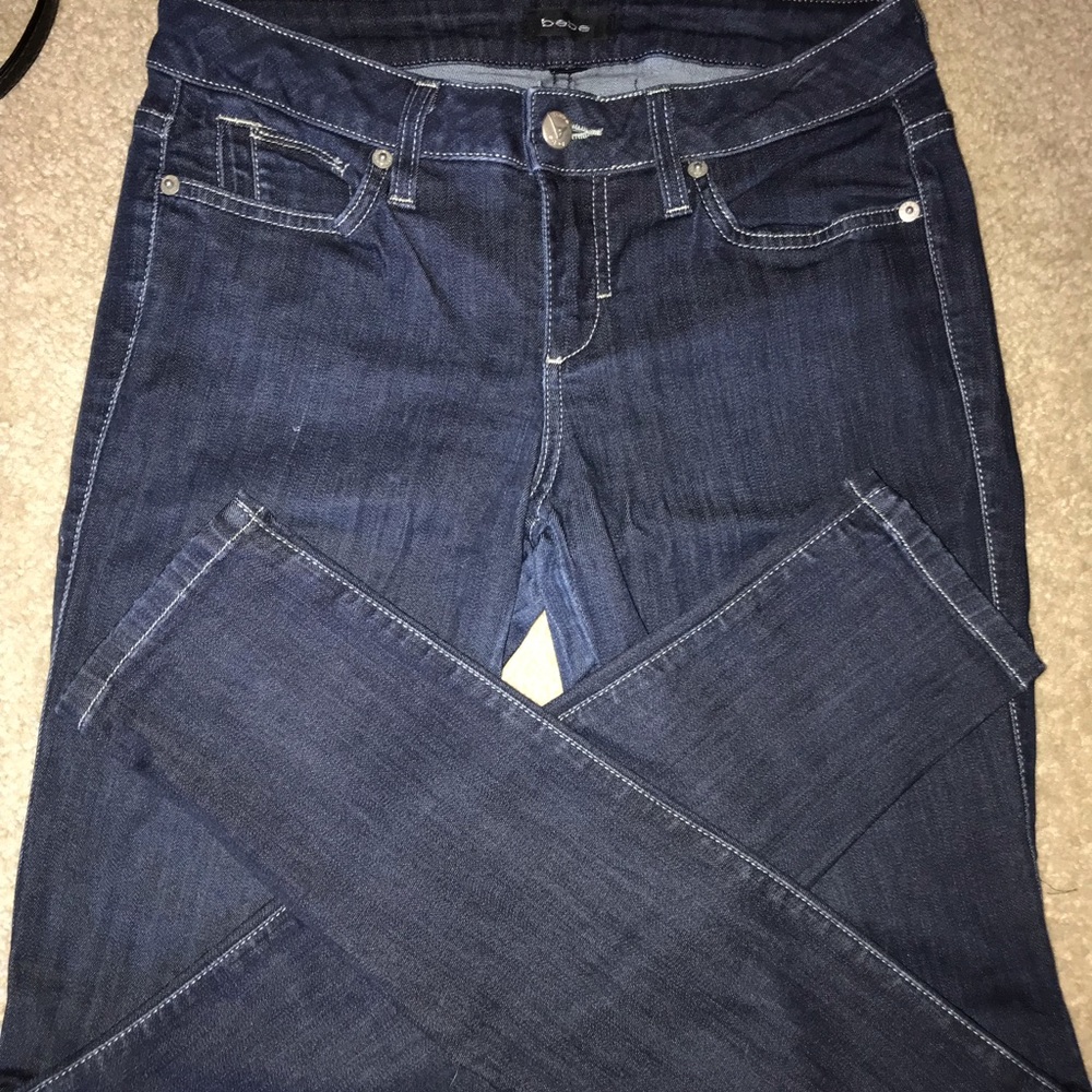 Dark wash Bebe skinny jeans